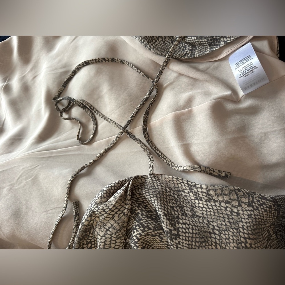 ARITZIA BABATON Wallace Animal Print Wrap Mini Dress (XS) - Picture 8 of 8
